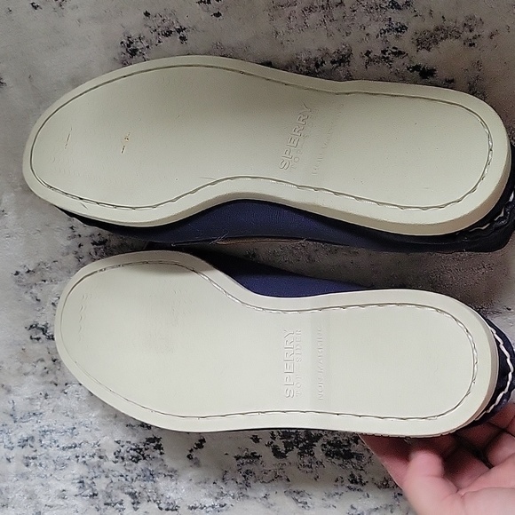 Men's Sperry boat shoes in blue canvas - Picture 6 of 6